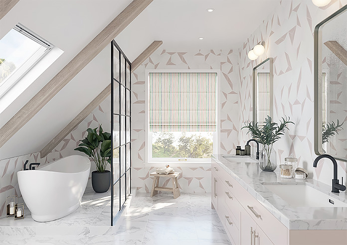 Vintage Stripe, Pastels - Roman Blind - Image 8